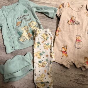Disney baby newborn/0-3 bundle